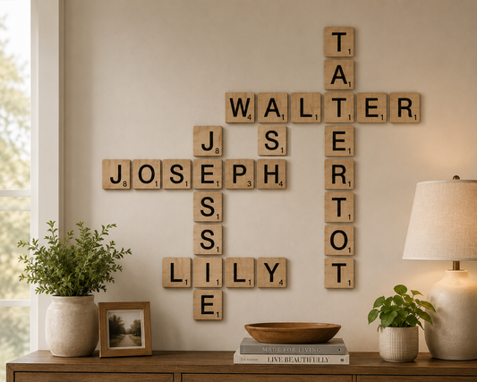 Wooden Letter Tiles