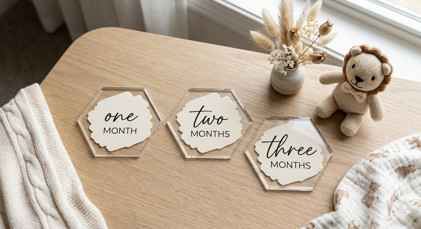 Baby Milestone Acrylic Disc